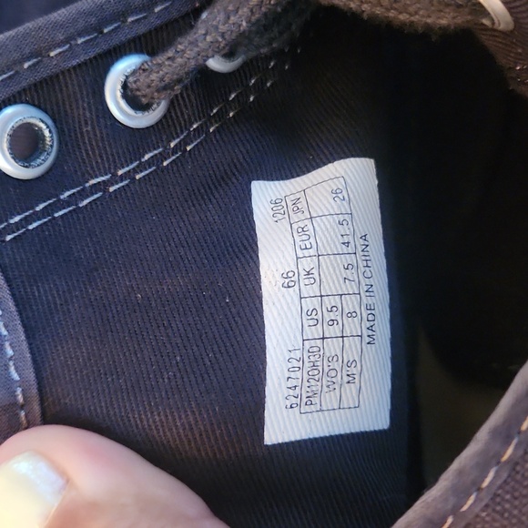 PF Flyers Black High Top Lace Up Shoes Mens 8, Womens 9.5 - Picture 9 of 11